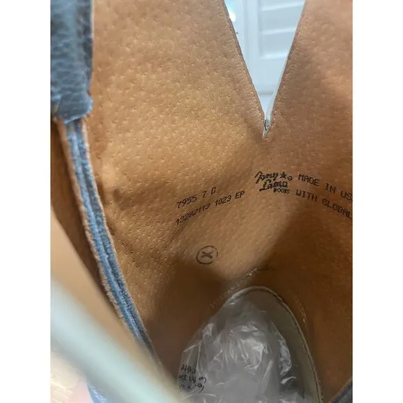Tony Lama Men's Avett 11&quot; Western Boots Maple Full Grain Leather Size 7 NWOB