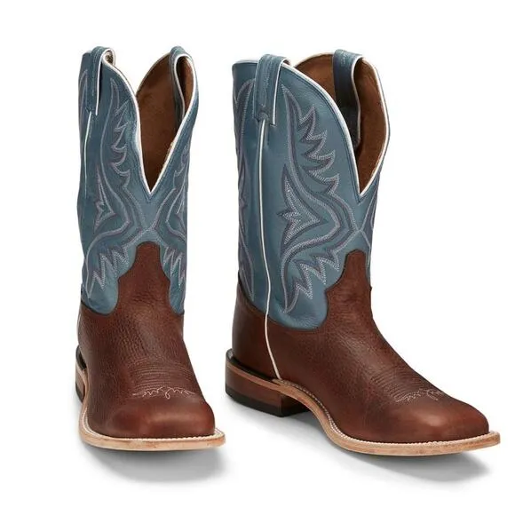 Tony Lama Men's Avett 11&quot; Western Boots Maple Full Grain Leather Size 7 NWOB