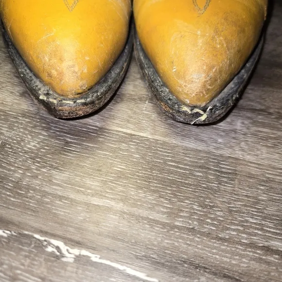 Tony Lama Navy/tan, Pointed‎ Toe Western boots Men's 7.5 D Vintage Style…