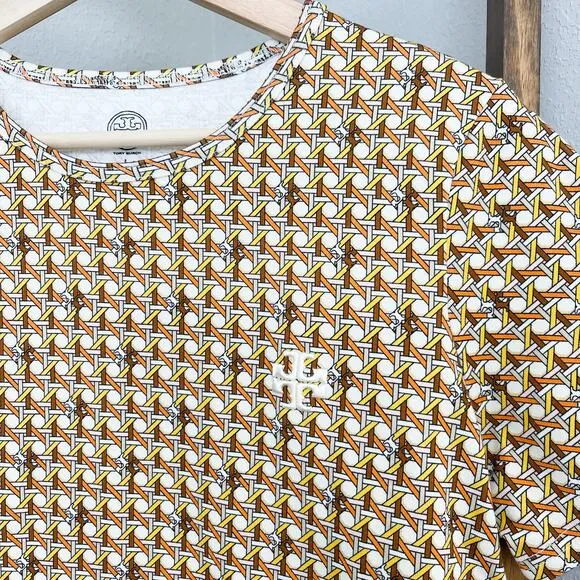 Tory Burch Basket Weave T-Shirt Dress