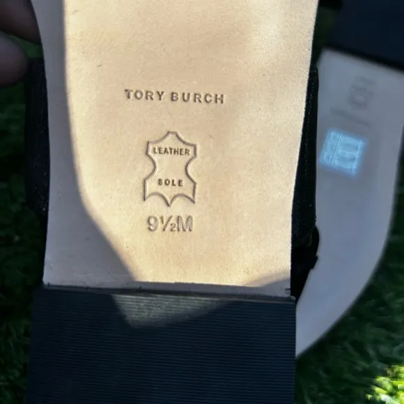 Tory Burch Black Sandals with Luxurious Hardware