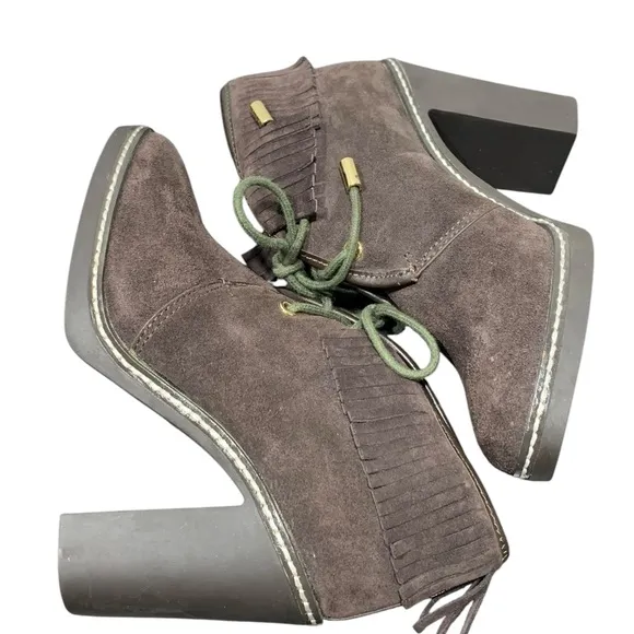 Tory Burch Fringe Ankle Boots SZ 5 M