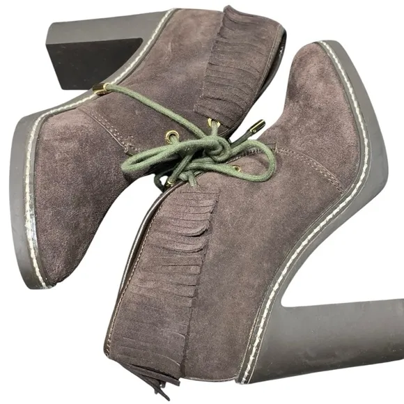 Tory Burch Fringe Ankle Boots SZ 5 M