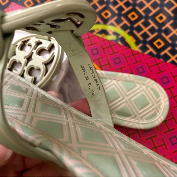 Tory burch metal miller sandals size 11 Women’s