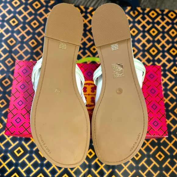 Tory burch metal miller sandals size 11 Women’s