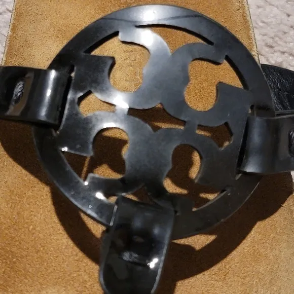 Tory Burch Miller Cloud Cork Sandal Perfect Black Size 8.5