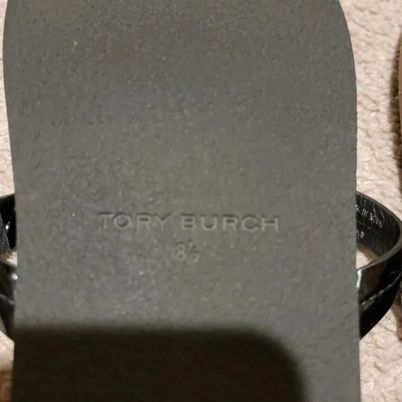 Tory Burch Miller Cloud Cork Sandal Perfect Black Size 8.5