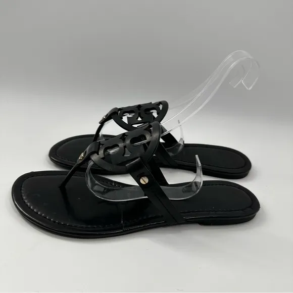 Tory Burch Miller Leather Perfect Black Sandals