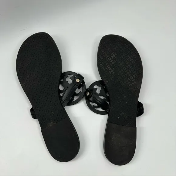 Tory Burch Miller Leather Perfect Black Sandals