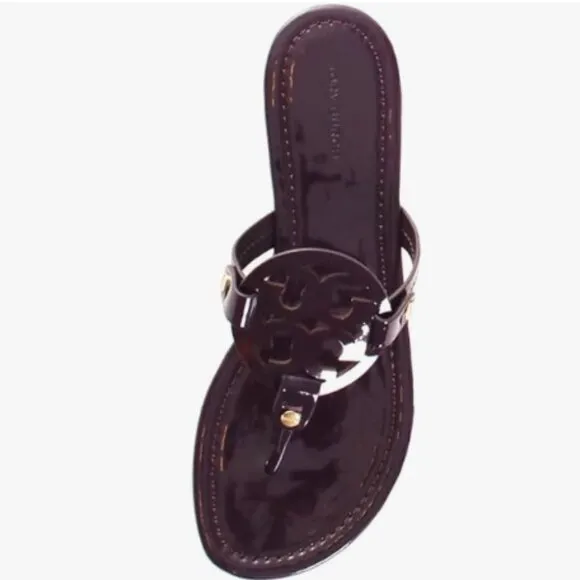 Tory Burch Miller Patent leather sandals NWT