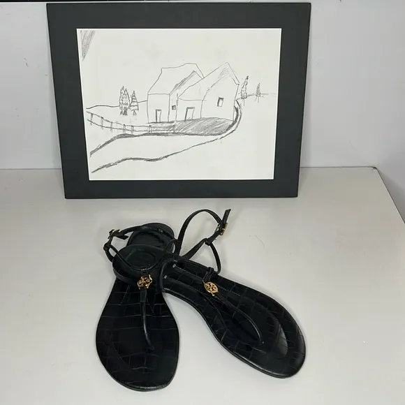 Tory Burch Miller Patent Sandals Women’s 8.5 M