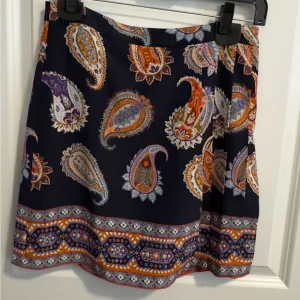 Tory Burch Paisley Silk Skirt.  Size 0.