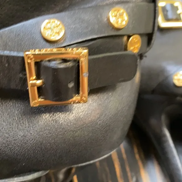 Tory Burch T Strap Open Toe Ankle Boots/Sandals