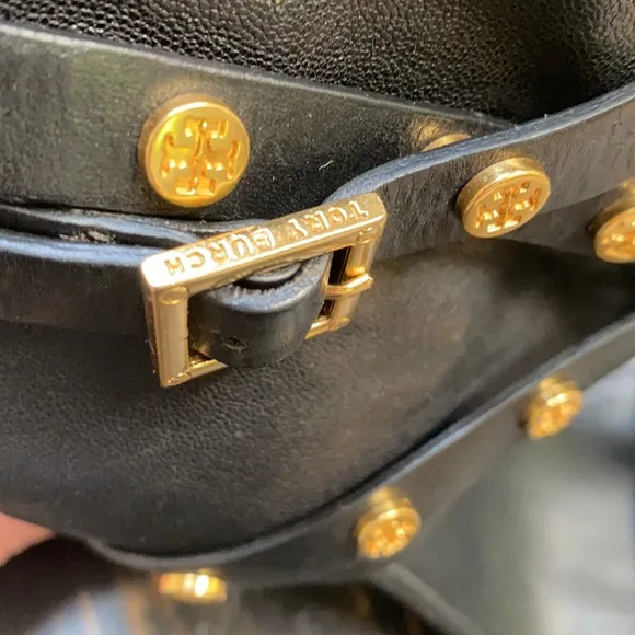 Tory Burch T Strap Open Toe Ankle Boots/Sandals