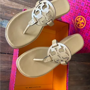 Tory Burch Tan Leather Sandals