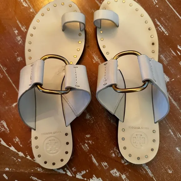 Tory Burch Women’s White Leather Sandals