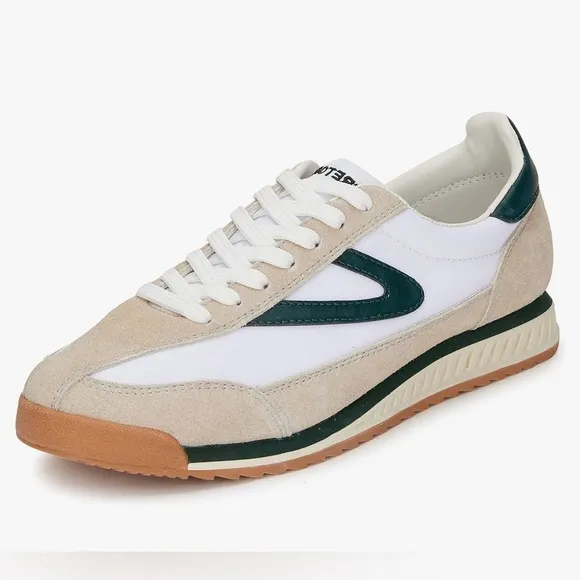 Tretorn Women's Rawlins Leather Suede Casual Ortholite Lace-Up Sneakers size 7