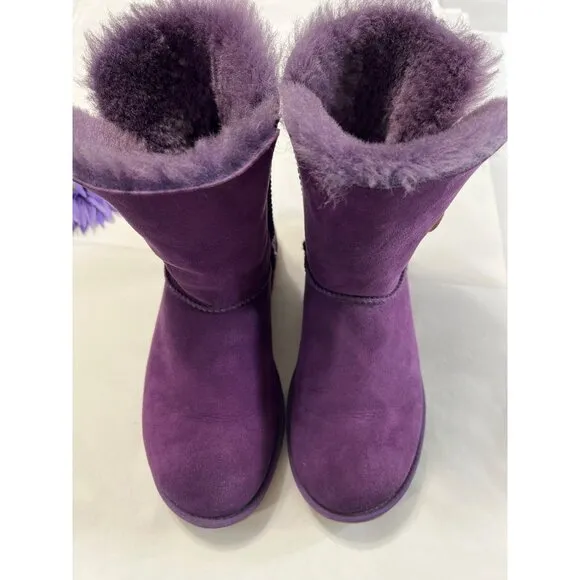 Ugg Australia Purple Bailey Button II Boots Size 7
