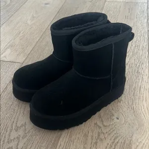 UGG Black Platform Boots Suede