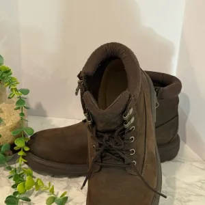 UGG Brown Boots with Sturdy Soles and Minimalist Design