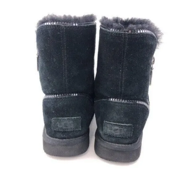 UGG Florence Zipper Sheepskin Winter Boots Kids 3