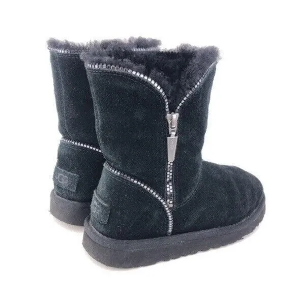 UGG Florence Zipper Sheepskin Winter Boots Kids 3