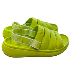 UGG Sport YEAH Lime Green Sandals Youth 6