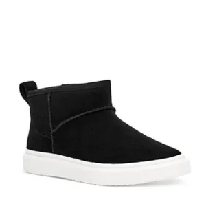 UGG Women's Alameda Mini Boot Sheepskin Sneakers in Black Size 5 New