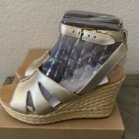 UGG® Women's Careena Ankle-Strap Espadrille Platform Wedge Sandals