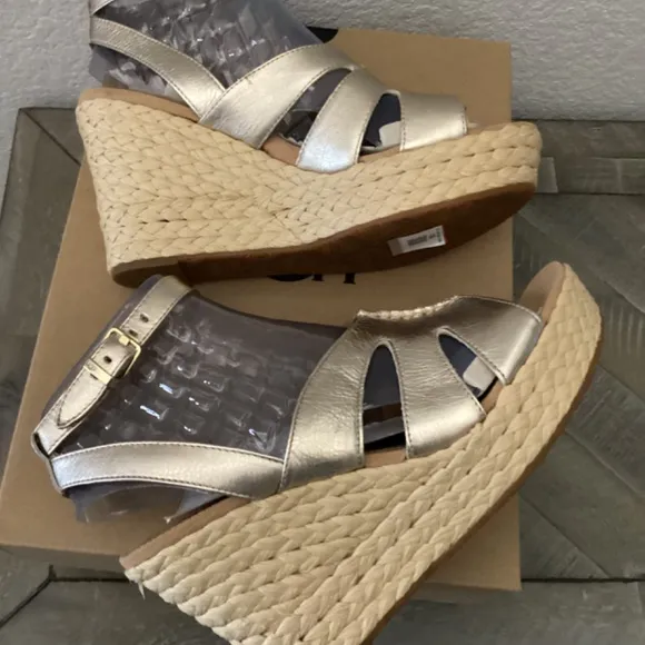 UGG® Women's Careena Ankle-Strap Espadrille Platform Wedge Sandals