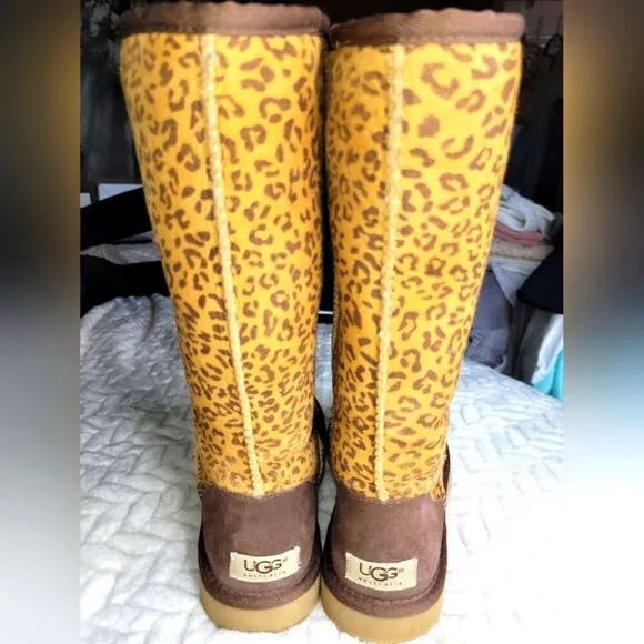 Ugg Classic Tall II Boot, Cheetah Edition (Hard to find!), Women's sz 7.