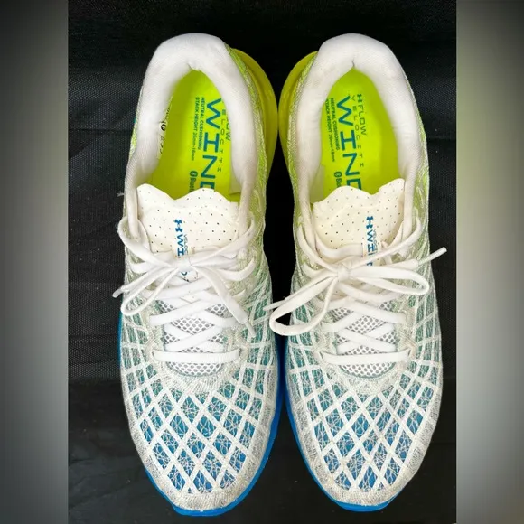 Under Armour Flow Velocity Men’s Running 11.5 Green/BlueWhite Preowned–Bluetooth