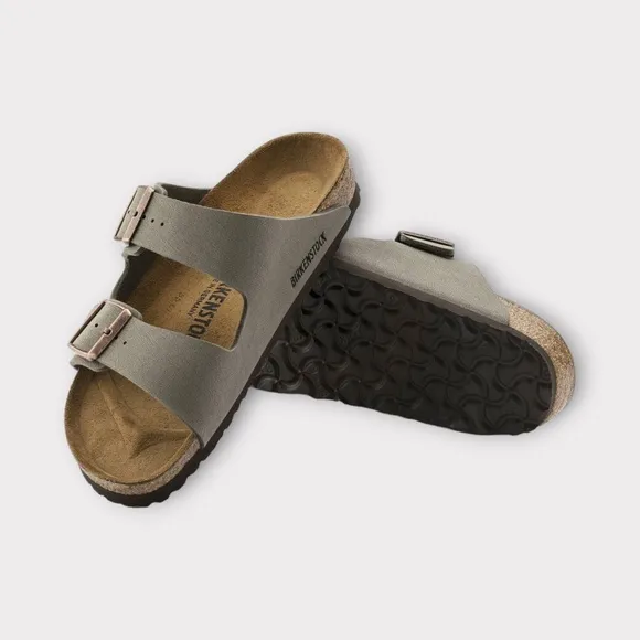 Unisex Birkenstock Arizona BS Slide Sandals, Stone. 0151211
