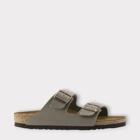 Unisex Birkenstock Arizona BS Slide Sandals, Stone. 0151211