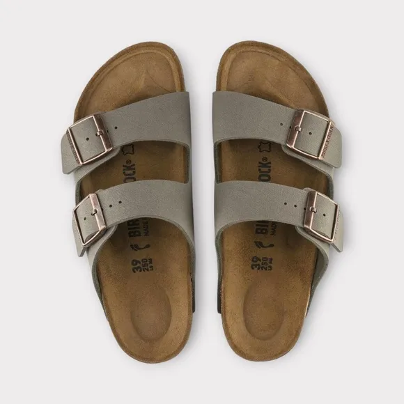Unisex Birkenstock Arizona BS Slide Sandals, Stone. 0151211