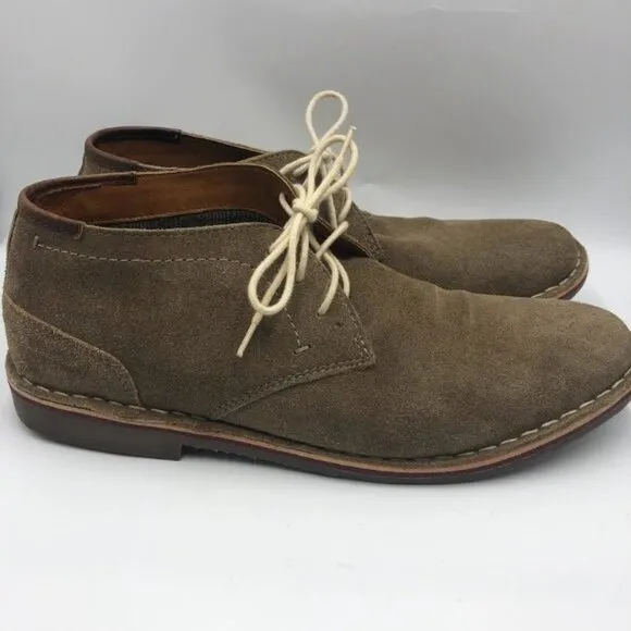 Unlisted Kenneth Cole Men's Taupe Suede Chukka Boots Lace Up Size 11