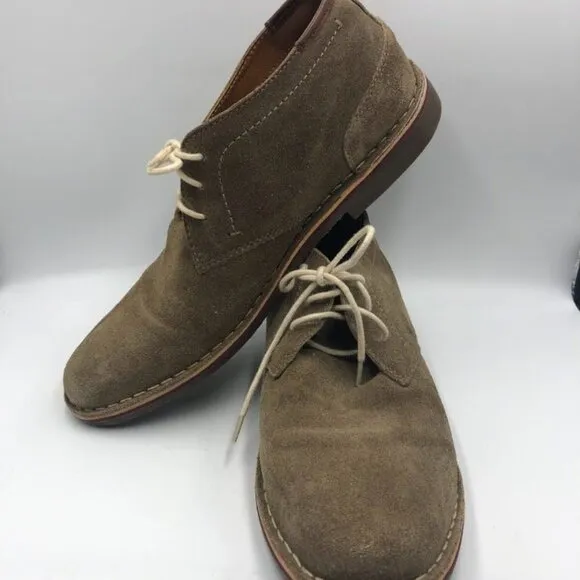Unlisted Kenneth Cole Men's Taupe Suede Chukka Boots Lace Up Size 11