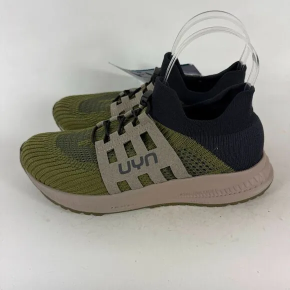 UYN Nature Tune Trainers Sneaker Womens size 7 Sage Carbon Slip On Low Top Shoes
