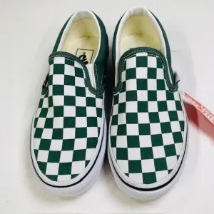 Vans Classic Slip-On Color‎ Theory Checkerboard Green Sneakers 2024 M 3.5 W 5