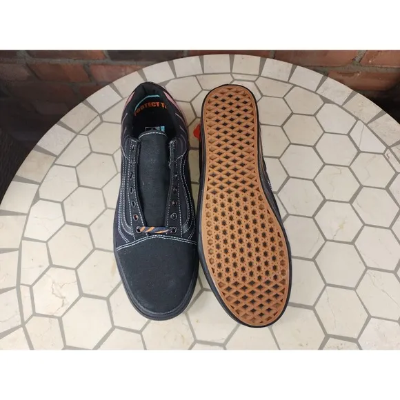 Vans Old School Discovery Project Cat Tiger Shoes Mens Sizes 11.5 Stripes Orange