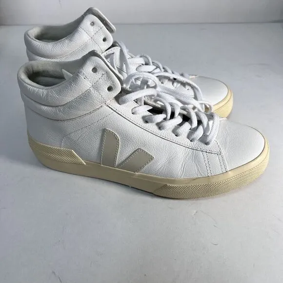 VEJA Leather Minotaur High-Top Sneakers Size 9 Lace-up 80’s Style Comfortable