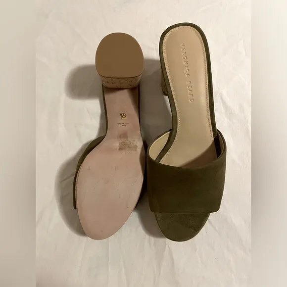 Veronica Beard &quot;Daliplatlow&quot; suede mule sandals