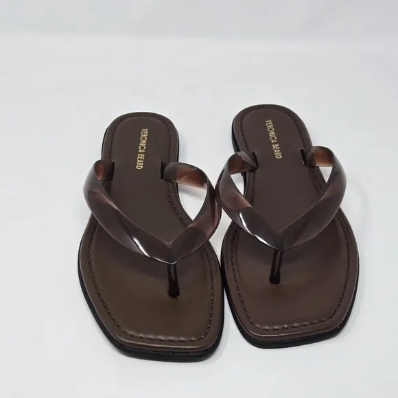Veronica Beard Clea Jelly Flip-Flop Sandal In Hazlewood