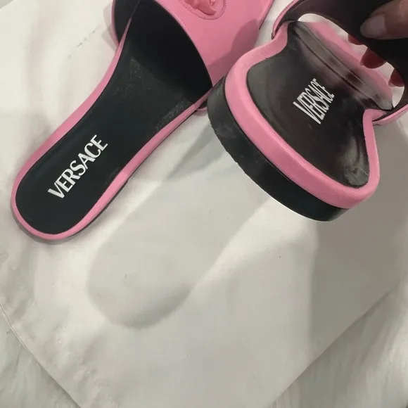 Versace Pink Sandals with Modern Design