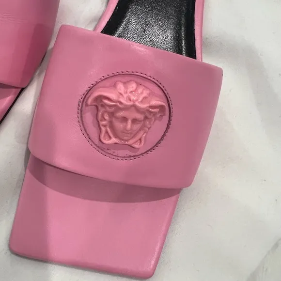 Versace Pink Sandals with Modern Design