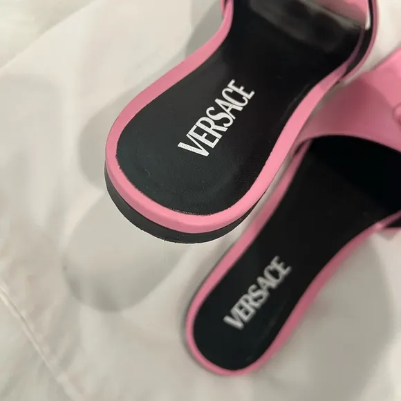 Versace Pink Sandals with Modern Design