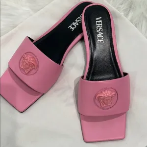 Versace Pink Sandals with Modern Design