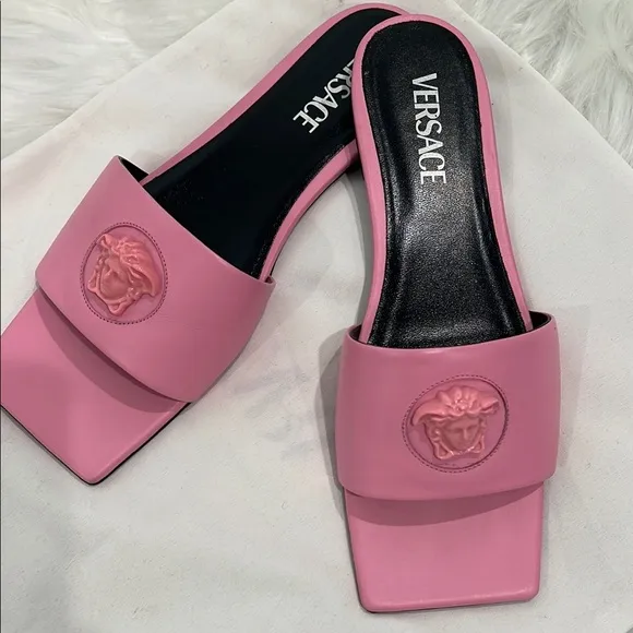 Versace Pink Sandals with Modern Design