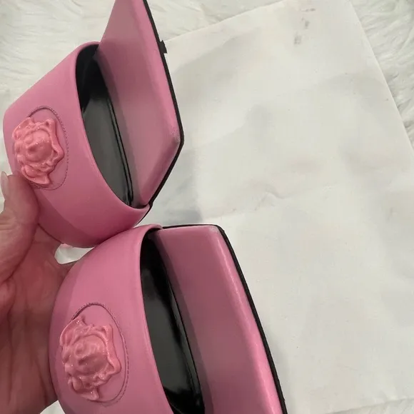 Versace Pink Sandals with Modern Design