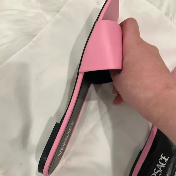Versace Pink Sandals with Modern Design